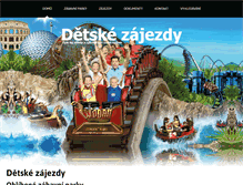 Tablet Screenshot of detskezajezdy.cz